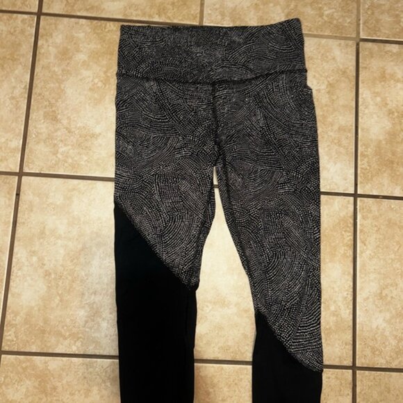 Lululemon Speed Wunder Tight *Asym Free Spirit Ice Grey Black / Black - Picture 2 of 6